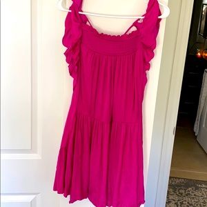 Hot pink silk dress!!!